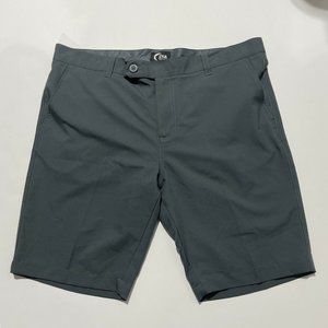 Zyia Active Gray Mens Golf Shorts Size Large